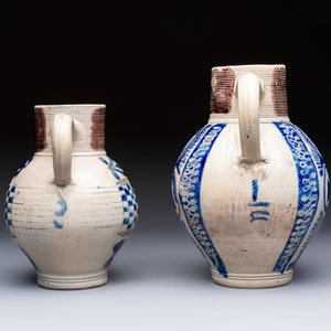 Two Westerwald stoneware jugs, one inscribed 'GR', Germany, 18th C. — photo 3