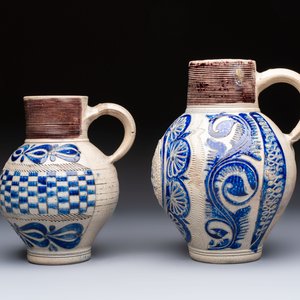 Two Westerwald stoneware jugs, one inscribed 'GR', Germany, 18th C. — photo 2