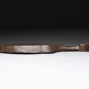 Two wooden Gothic panels, a bowl, board and a gaffel, 15th C. and later — foto 13
