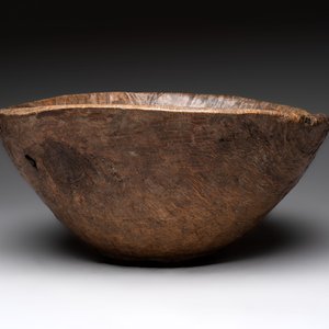 Two wooden Gothic panels, a bowl, board and a gaffel, 15th C. and later — foto 4