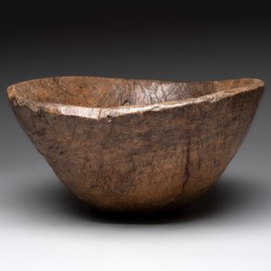 Two wooden Gothic panels, a bowl, board and a gaffel, 15th C. and later — foto 5