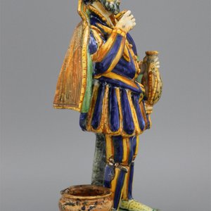 Uitzonderlijke figuur van een staande man, majolica uit Urbino, ca. 1570 — foto 4