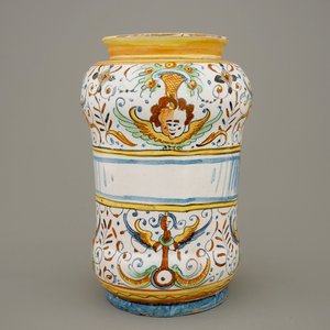 Un albarello en majolique italienne, Deruta, 17ème — photo 1