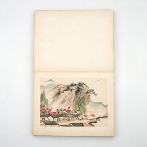 Un album d'aquarelles chinoises et calligraphie, 19/20ème — photo 3