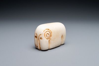 Un amulet en marbre sculpté, Mésopotamie ou Moyen-Orient, 1er millénaire av. J.-C.