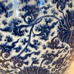 Un aquarium de taille exceptionelle en porcelaine de Chine en bleu et blanc, Kangxi — photo 12