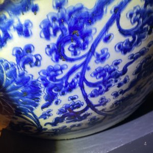Un aquarium de taille exceptionelle en porcelaine de Chine en bleu et blanc, Kangxi — photo 27