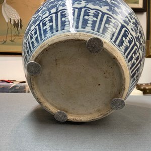 Un aquarium en porcelaine de Chine en bleu et blanc, 19ème — photo 14