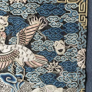 Un badge de mandarin à décor d'une grue, Chine, Qianlong/Jiaqing — photo 9