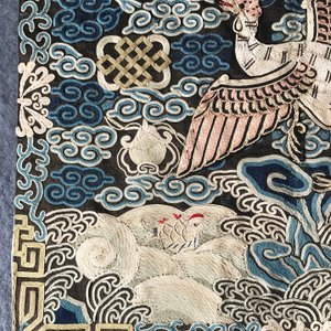 Un badge de mandarin à décor d'une grue, Chine, Qianlong/Jiaqing — photo 10