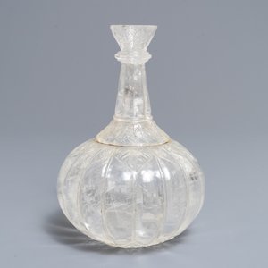Un base de huqqa en cristal de roche de style moghol, Inde, 19/20ème — photo 2