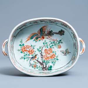 Un bassin de forme ovale en porcelaine de Chine famille verte, Kangxi — photo 1