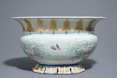 Un bassin en porcelaine de Chine famille rose d’après Pronk, Qianlong, vers 1740