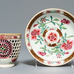 Un bel ensemble d'objets à thé en porcelaine de Chine famille rose, Yongzheng/Qianlong — photo 10