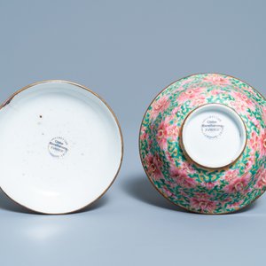Un bol couvert en porcelaine de Chine Bencharong pour le marché thai, 19ème — photo 7