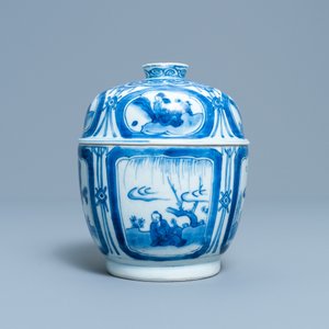 Un bol couvert en porcelaine de Chine en bleu et blanc, Wanli — photo 4