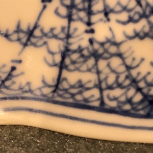 Un bol de forme conique en porcelaine de Chine bleu et blanc, marq et époque de Kangxi — photo 20