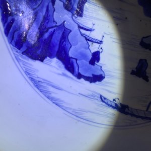 Un bol de taille exceptionelle en porcelaine de Chine en bleu et blanc, Kangxi — photo 15