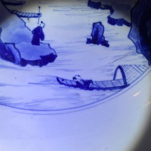 Un bol de taille exceptionelle en porcelaine de Chine en bleu et blanc, Kangxi — photo 16