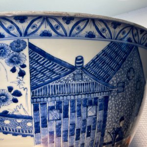 Un bol de taille exceptionelle en porcelaine de Chine en bleu et blanc, Kangxi — photo 31