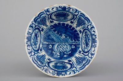 Un bol en faïence de Delft au décor Wan Li, 17/18ème siècle