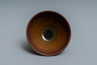 Un bol en grès porcelaineux de type Jian à émail 'fourrure de lièvre', Song