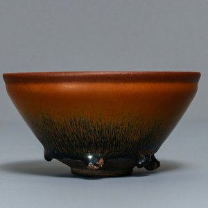 Un bol en grès porcelaineux de type jianyao à émail 'fourrure de lièvre', Song — photo 4