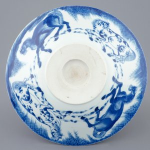 Un bol en porcelaine de Chine à décor de chevaux, Shunzhi/Kangxi, Kangxi — photo 7