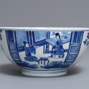 Un bol en porcelaine de Chine bleu et blanc, marque et époque de Kangxi — photo 4
