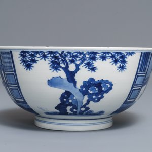 Un bol en porcelaine de Chine bleu et blanc, marque et époque de Kangxi — photo 5