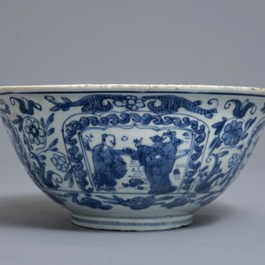 Un bol en porcelaine de Chine bleu et blanc, Wanli — photo 3