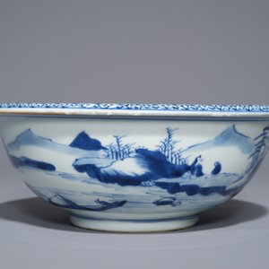 Un bol en porcelaine de Chine bleu et blanc, Yongzheng/Qianlong — photo 3