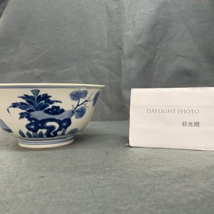 Un bol en porcelaine de Chine en bleu et blanc à décor de longues dames, marque 'Qi Zhen Ru yu', Kangxi — photo 9