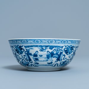Un bol en porcelaine de Chine en bleu et blanc, Kangxi — photo 3