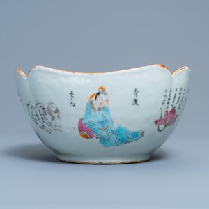 Un bol en porcelaine de Chine famille rose à décor 'Wu Shuang Pu', 19ème — photo 6