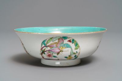 Un bol en porcelaine de Chine famille rose, marque et prob. époque de Guangxu