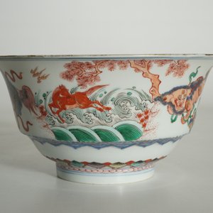 Un bol en porcelaine de Chine famille verte aux lions bouddhistes, Kangxi — photo 9