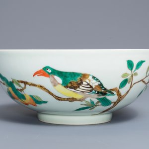 Un bol en porcelaine de Chine famille verte, marque de Kangxi, 19ème — photo 4