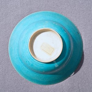 Un bol en porcelaine de Chine turquoise monochrome, Kangxi — photo 11