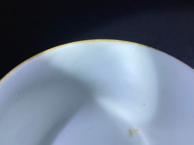 Un bol et une assiette en porcelaine de Chine famille rose à fond turquoise, marque et époque de Guangxu — photo 8