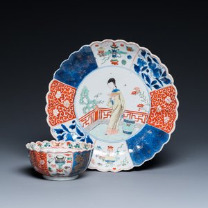 Un bol et une coupe polylobés en porcelaine de Chine famille verte, Kangxi — photo 1