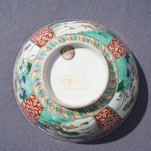 Un bol et une plaque en porcelaine de Chine famille verte, Kangxi — photo 21