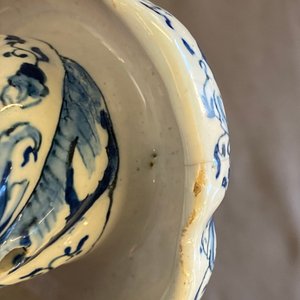 Un bougeoir torsadé en faïence de Delft en bleu et blanc, fin du 17ème — photo 10