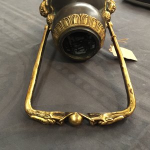 Un brûle-parfum couvert en bronze partiellement doré, Chine, marque de Kangxi, Qing — photo 12