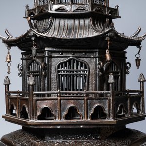Un brûle-parfum de taille monumentale en bronze en forme d'éléphant, 'koro', Japon, Edo/Meiji, 19ème — photo 13