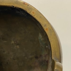 Un brûle-parfum en bronze incrusté d'argent, marque Shi Shou, Chine, 19ème — photo 12