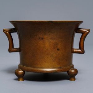 Un brûle-parfum en bronze, marque de Xuande, Chine, 17/18ème — photo 2