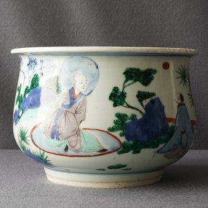 Un brûle-parfum en porcelaine de Chine wucai, époque Transition — photo 10