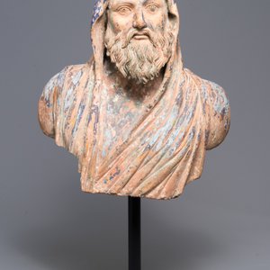 Un buste en terre cuite 'd'après l'antique', Italie, 17/18ème — photo 2