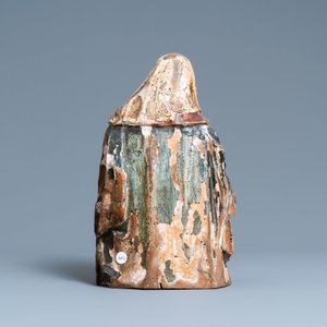 Un buste reliquaire d’une sainte en tilleul sculpté, doré et polychromé, Allemagne, 2ème moitié du 16ème — photo 4